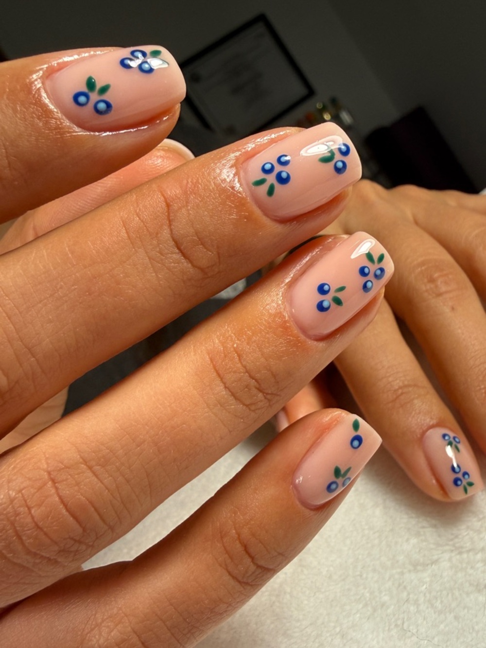 Custom gel press-on nails made by artisan set